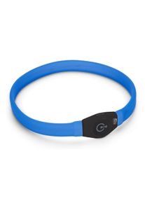 Karlie Visio Light LED Leuchthalsband Langhaar blau