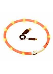 Karlie Visio Light LED Leuchthalsband orange