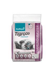 ZooRoyal Tigrooo Diamond Master Katzenstreu mit Duft mit Babypuderduft 12kg