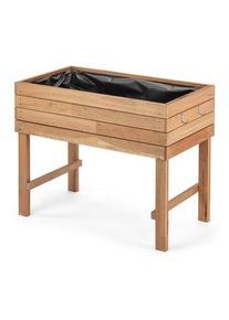 YES4.WORLD Balkonhochbeet Kirschbaumholz