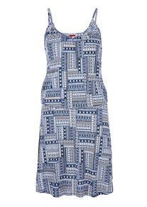 s.Oliver, Damer, Strandkjole, Navy / Sort / Hvid, Størrelse 44