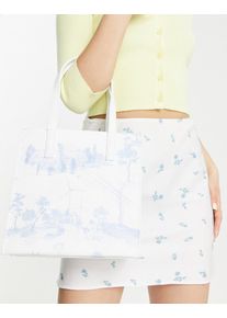 Ted Baker Kimcon romantic small icon tote bag in white