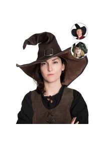 maskworld Cappello da strega in pelle - Wicca