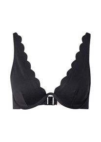 Hunkemöller Hunkemöller Góra bikini 'Scallop' dla kobiet czarny Rozmiar 65