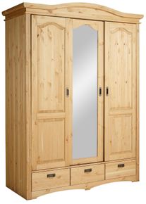 Home Affaire Schiebetürenschrank »Konrad«, Aus Massiver Kiefer beige, Größe B/H/T: 153 cm x 207 cm x 64 cm B/H/T: 153 cm x 207 cm x 64 cm ,...
