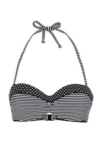 s.Oliver Dames Bikinitop 'Avni' zwart / wit 75
