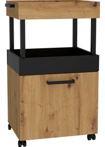 FORTE Barschrank, Höhe Ca. 88 Cm schwarz, Größe B/H/T: 50,2 cm x 88,6 cm x 41,1 cm B/H/T: 50,2 cm x 88,6 cm x 41,1 cm , Barschrank in toller Optik