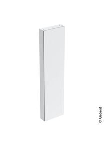 Geberit iCon Armoire haute l : 45 H : 180 P : 15 cm, 1 porte et miroir interne Façade blanc ultra brillant/corps du meuble blanc ultra brillant 50231