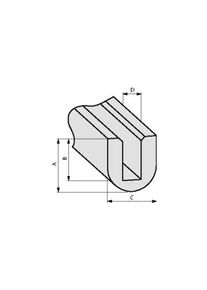 HellermannTyton Hoekbeschermingsprofiel, Polyvinylchloride (PVC), 75m, Black - 800-00001 RA1-PVC-BK