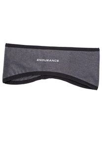 Endurance Sportstirnband Herren anthrazit / weiß Größe L/XL