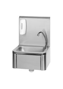 ich-zapfe Evier, lave main, lave main inox, lave main professionnel - avec commande au genou