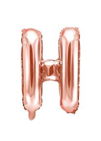 partydeco Foil balloon H rose gold 35cm