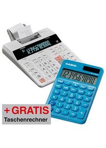 AKTION: Casio FR-2650RC Tischrechner druckend weiß + GRATIS Casio Taschenrechner SL-310UC