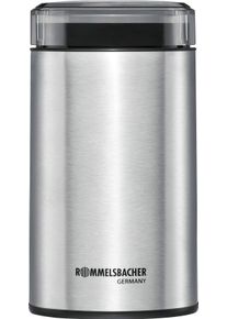 Rommelsbacher Kaffeemühle, 200 W, Schlagmesser, 70 G Bohnenbehälter silberfarben, robustes Edelstahl Schlagmesser