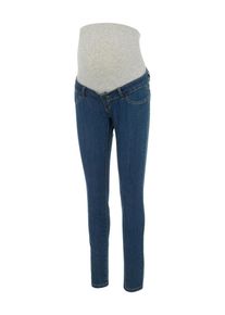 MAMALICIOUS Dames Jeans 'JULIA' blauw / grijs 26