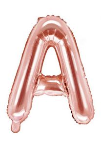 partydeco Foil balloon A rose gold 35cm