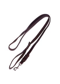 HEIM Lederen Riem met ingevlochten Haak.- 2 m lang, 1,8 cm breed
