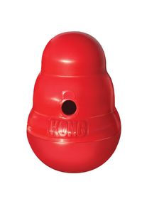 Balle à friandises Kong Wobbler - taille S : L 15,5 cm x l 11 cm - Jouet pour chien