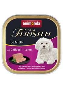 6x150g Pollame & Agnello Senior animonda Vom Feinsten umido per cani