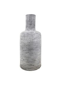 Vaza decorativa din ceramica, Horizontal Gri, Ø25xH70 cm