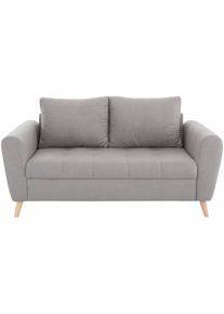 Home Affaire 2-Sitzer »Jordsand«, Mit Feiner Steppung Im Skandinavischem Design grau, Größe B/H/T: 160 cm x 90 cm x 92 cm B/H/T: 160 cm x 90 cm x...