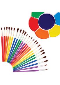 Natural Hair Paint Brushes (Pack of 36) Craft Supplies