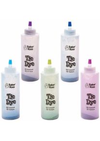 Mermaid Tie Dye Kit (Pack of 5) Bottle Size 13cm, Use On Up To 15 Projects, 5 Assorted Colours, Surface Cover Included
