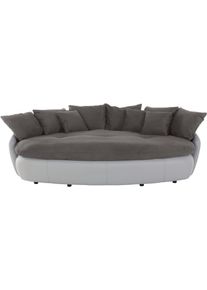 Inosign Big-Sofa »Amaru«, Grosszügiges, Gemütliches Megasofa Xxl grau, Größe B/H: 238 cm x 79 cm B/H: 238 cm x 79 cm Luxus-Microfaser, frei im Raum...