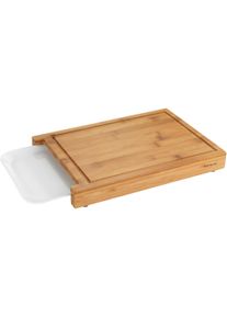 Wenko Schneidebrett »Bruno« beige, Größe B/H/L: 25 cm x 4 cm x 35 cm B/H/L: 25 cm x 4 cm x 35 cm , Schneide-Brett mit umlaufender Saftrille