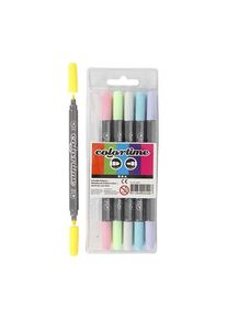 Creativ Company Double-sided markers - Pastel colors 6pcs.