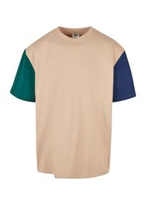 Urban Classics Heren Shirt beige / blauw / groen 4XL