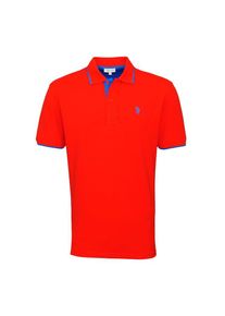 U.S. Polo Assn. Heren Shirt lichtblauw / rood XXXL