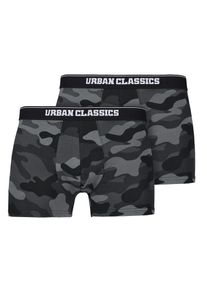 Camo Boxer Shorts 2er Pack camouflage/schwarz, Größe S, Herren, Baumwolle, Urban Classics