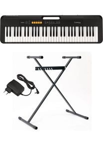 Casio Keyboard »Ct-s100ad«, (Set, 3 Tlg.), Inkl. Netzadapter Und Stativ schwarz, Digitales Keyboard »Casiotone CT-S100AD« inkl. Netzadapter und...