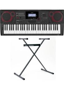 Casio Keyboard »Ct-x5000«, (Set), Inklusive Keyboardstativ schwarz, Keyboardset »CT-X5000« mit Stativ