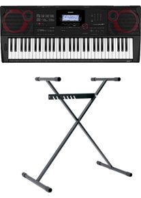Casio Keyboard »Ct-x3000«, (Set), Inklusive Keyboardstativ schwarz, Keyboardset »CT-X3000« mit Stativ