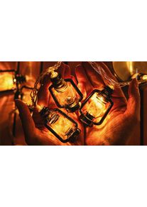 5 or 7m Solar Retro Kerosene Bottle String Lights