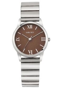 SURI FREY Dames Analoog horloge ' Jessy ' bruin / zilver One Size