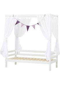 Hoppekids bett »Eco Dream«, Prinzessinnen-Bett 70X160 Cm, Umbaubar weiß, Größe Liegefläche B/L: 70 cm x 160 cm Betthöhe: 56 cm , HIMMELBETT /...