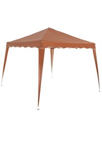 Casaria® Gazebo da giardino Capri marrone chiaro 3x3m