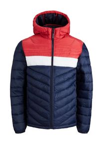 Jack & Jones JACK & JONES Heren Tussenjas 'Hero' marine / lichtrood / wit XS