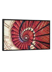 Poster with black frame "Roter Teppich" artboxONE Framed Poster