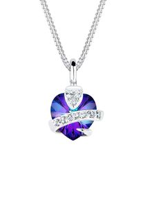 Elli Kette Damen violettblau / silber Größe 45