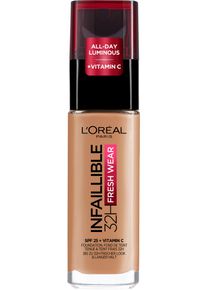 L'oréal Paris Foundation »Infaillible 32h Fresh Wear Make-Up« braun - 30 ml, Langanhaltendes Flüssig-Make-up