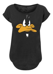 F4NT4STIC Dames Shirt 'Looney Tunes Daffy Duck Big Face' geel / zwart / wit XXXL