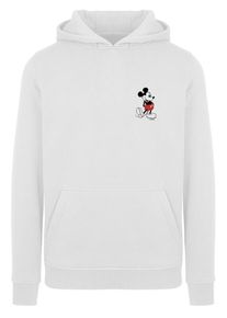 F4NT4STIC Sweatshirt 'Disney Mickey Mouse Kickin Retro Pocket' Herren rot / schwarz / weiß Größe XXXL