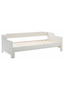 Home Affaire Daybett »Edo«, Ohne Bettkasten, Landhaus-Stil weiß, Größe Liegefläche B/L: 90 cm x 200 cm Betthöhe: 31,5 cm , Daybed im Landhaus-Stil