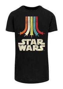 F4NT4STIC Shirt 'Star Wars Retro Rainbow' Herren mischfarben / schwarz Größe XXXL