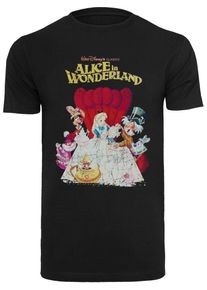 F4NT4STIC T-Shirt 'Disney Alice In Wonderland Retro' Herren beige / pink / dunkelrot / schwarz Größe XXXL
