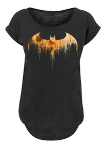 F4NT4STIC Dames Shirt 'DC Comics Batman Arkham Knight Halloween Moon' geel / oranje / zwart 4XL